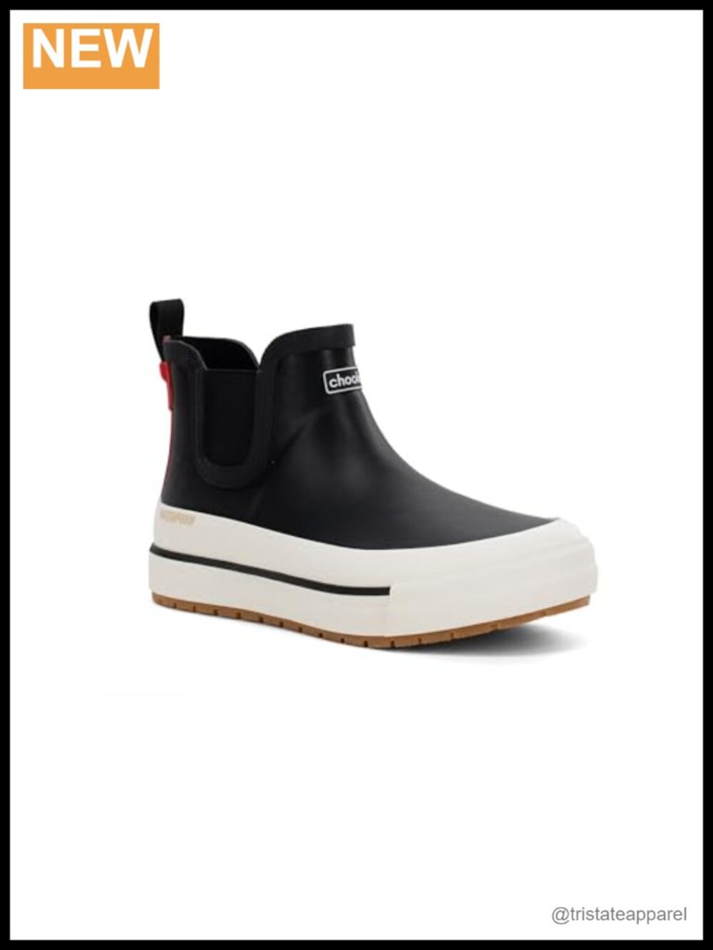Women's Waterproof Chelsea Rain Boot, Round Toe, Faux Fur Lining, Memory Foam